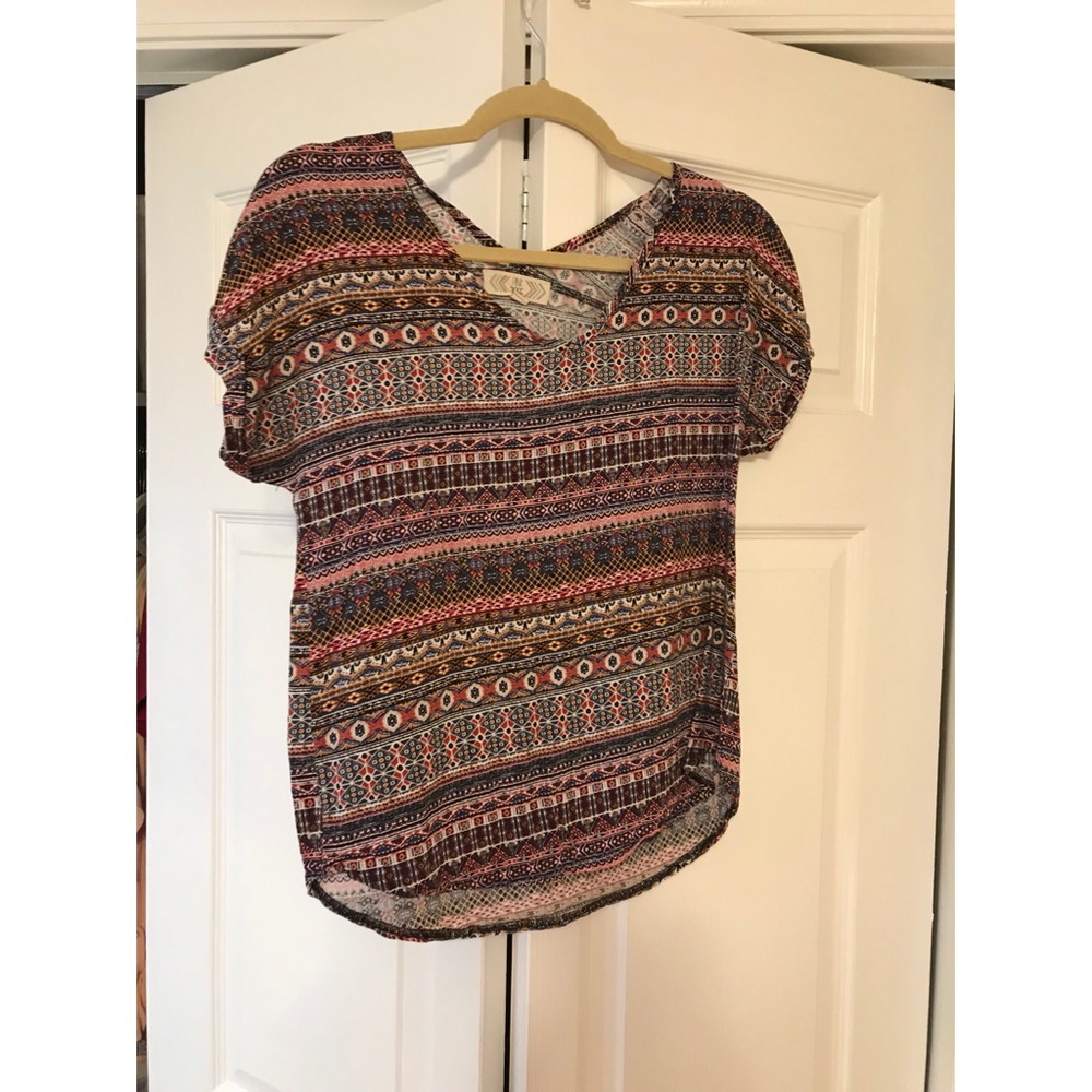 Tribal print top